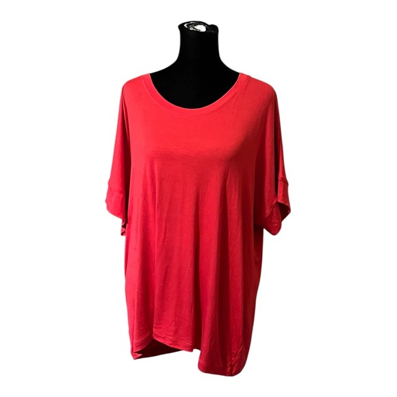 CAbi Tops - Cabi Red Short Sleeve Knit Scoop Neck Oversized Tee Top Style 4374 Womens Medium